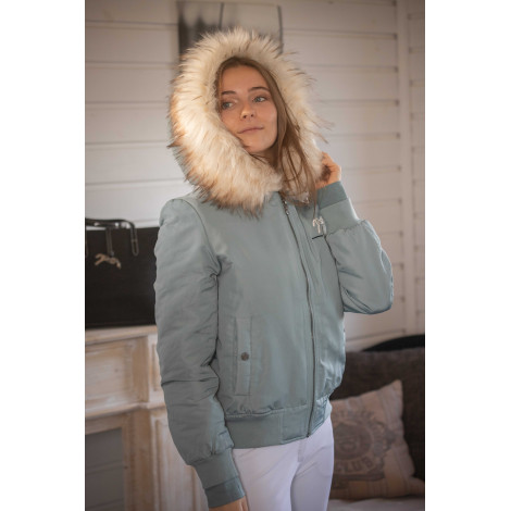 Blouson femme Lyon PENELOPE LEPREVOST Eucalyptus • Sud Equi'Passion