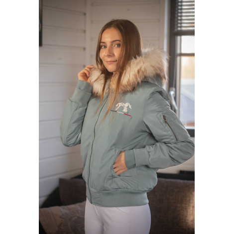 Blouson femme Lyon PENELOPE LEPREVOST Eucalyptus • Sud Equi'Passion