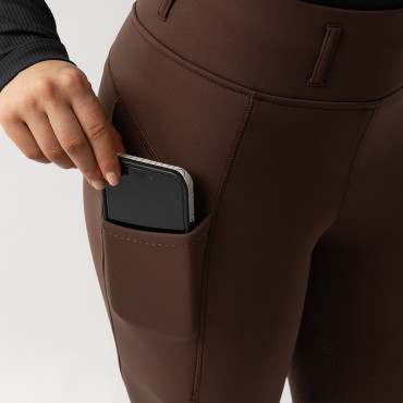 Legging hiver femme Linda Full Grip BR Choco Martini