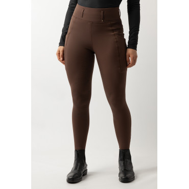 Legging hiver femme Linda Full Grip BR Choco Martini • Sud Equi'Passion