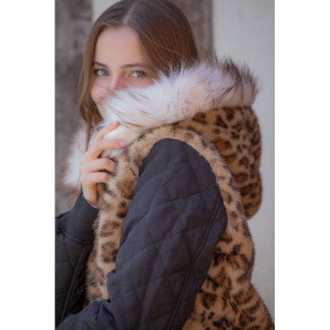 Blouson femme LeoLyon réversible PENELOPE LEPREVOST Noir