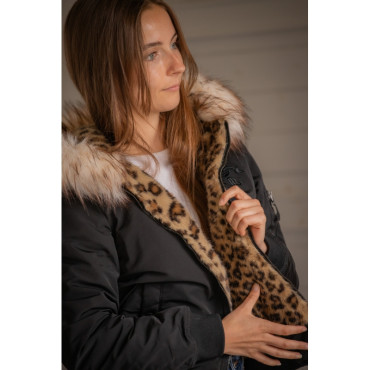 Blouson femme LeoLyon réversible PENELOPE LEPREVOST Noir