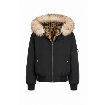 Blouson femme LeoLyon réversible PENELOPE LEPREVOST Noir