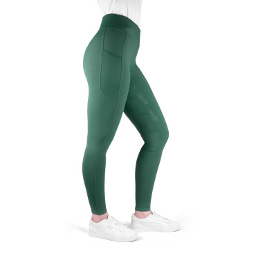 Legging femme Flora full grip JTM EQUITHEME Vert Canard