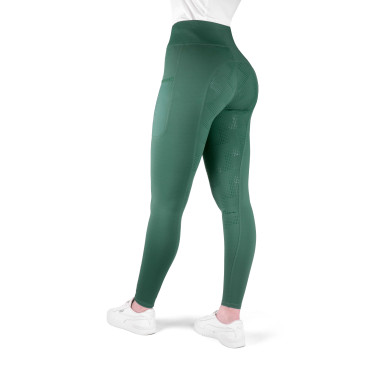 Legging femme Flora full grip JTM EQUITHEME Vert Canard