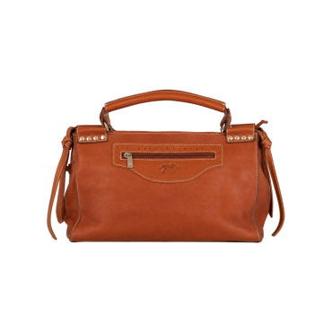 Sac à main cuir Chokly PENELOPE LEPREVOST Cognac • Sud Equi'Passion