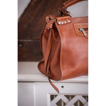 Sac à main cuir Chokly PENELOPE LEPREVOST Cognac