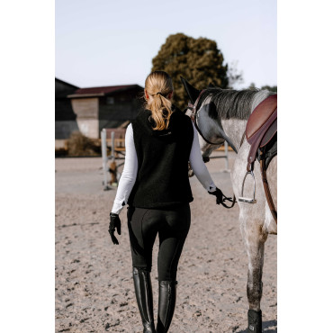 Gilet polaire chauffant femme Valery EQUITHEME HEATED Noir