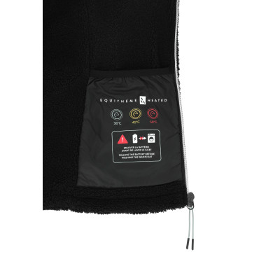 Gilet polaire chauffant femme Valery EQUITHEME HEATED Noir