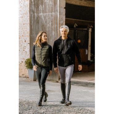 Sweat unisexe chauffant Olwen EQUITHEME HEATED Noir