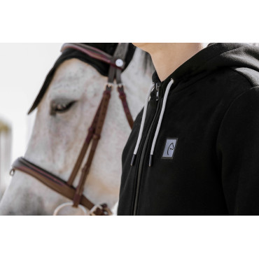 Sweat unisexe chauffant Olwen EQUITHEME HEATED Noir