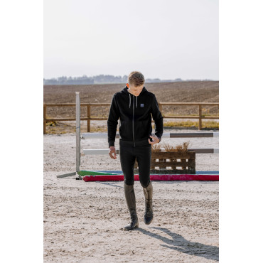 Sweat unisexe chauffant Olwen EQUITHEME HEATED Noir