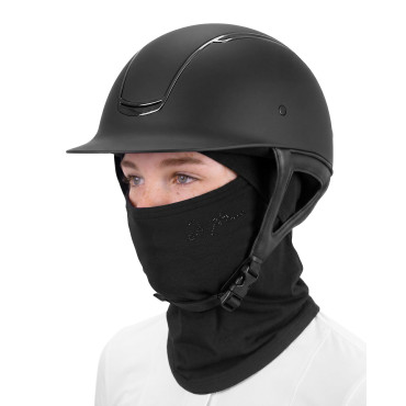 Cagoule Balaclava thermique Pleun JTM EQUITHEME  Noir • Sud Equi'Passion