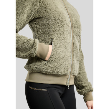 Veste Teddy femme Ebba Golden Quartz MONTAR Dusty Green