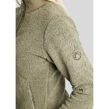 Veste Teddy femme Ebba Golden Quartz MONTAR Dusty Green