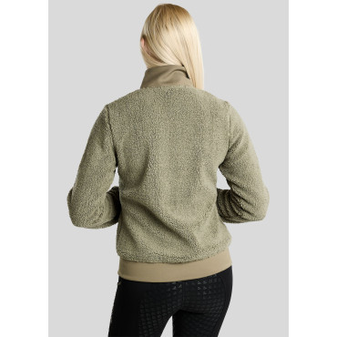 Veste Teddy femme Ebba Golden Quartz MONTAR Dusty Green