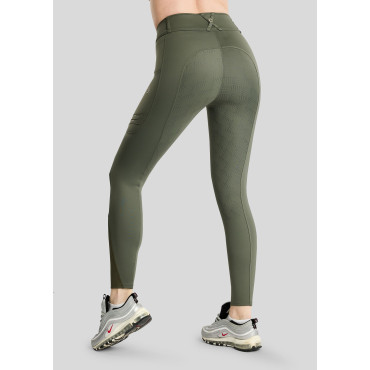 Legging femme Wilma Golden Quartz Full Grip MONTAR Forest Green • Sud Equi'Passion