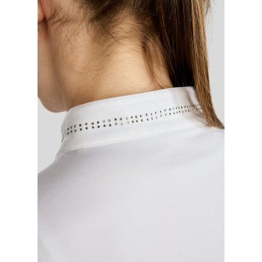 Polo de concours ML junior Everline Golden Quartz MONTAR Blanc