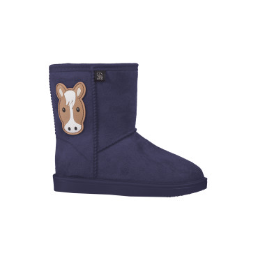 Boots fourrées imperméables junior Davos Amina HKM Bleu foncé • Sud Equi'Passion