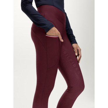 Legging femme Elmira Winter TOMMY HILFIGER Bordeaux
