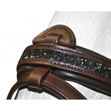 CANTER - Bridon cuir Black Strass • Sud Equi'Passion