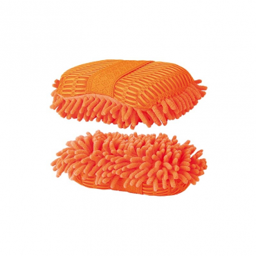 Eponge duo mesh/microfibre